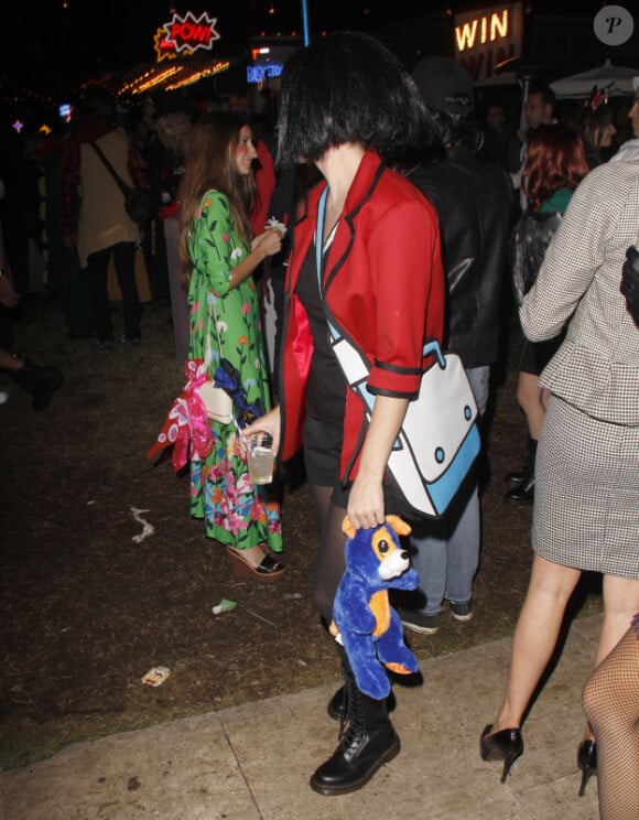 Katy Perry déguisée en Jane Lane lors de la soirée d'Halloween Hollywood Forever le 31 octobre 2012 à Los Angeles