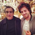 Robert De Niro et Jean dans son restaurant L'Acajou dans le 16e arrondissement de Paris