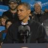 Barack Obama très ému lors de son tout dernier meeting de campagne à Des Moines, dans l'Iowa, le lundi 5 novembre 2012.