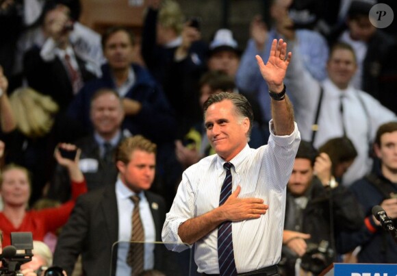 Mitt Romney en meeting dans le New Hampshire, le 5 novembre 2012.