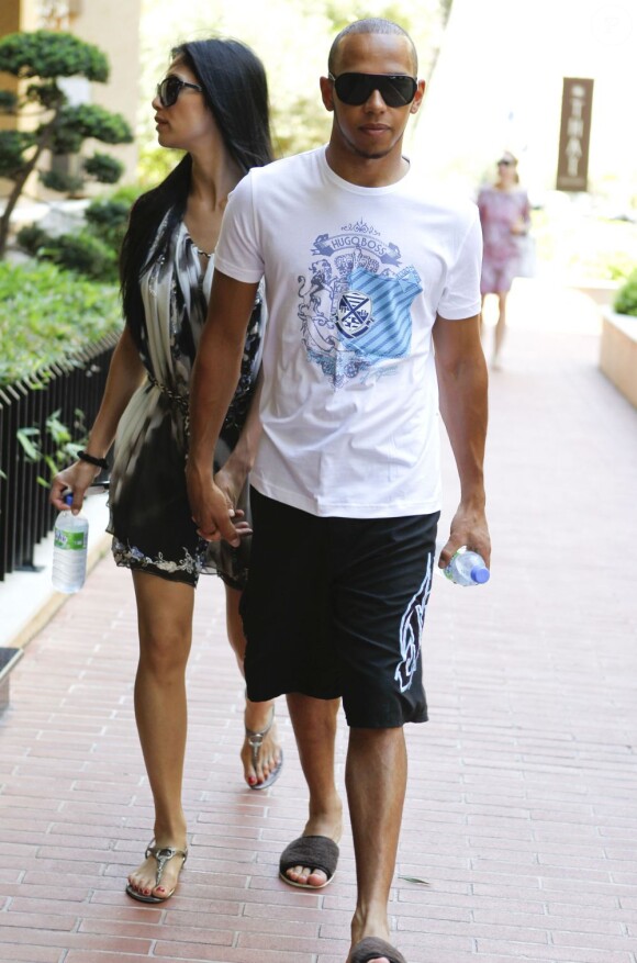 Lewis Hamilton et Nicole Scherzinger le 24 août 2012 à Monaco