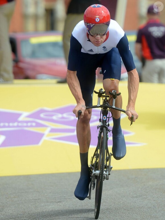 Bradley Wiggins aux Jeux olympiques de Londres, le 1er août 2012.