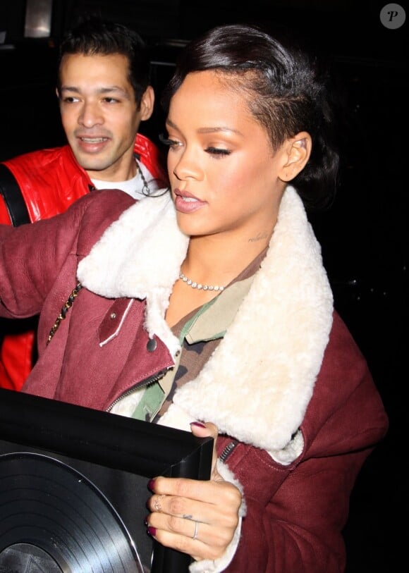 Rihanna, de retour à son hôtel. New York, le 8 novembre 2012.