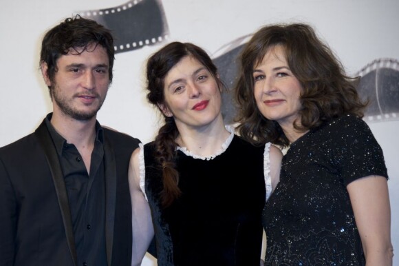 Jérémie Elkaïm, Valérie Donzelli et Valérie Lemercier lors du photocall du film Main dans la main au Festival du film de Rome le 10 novembre 2012