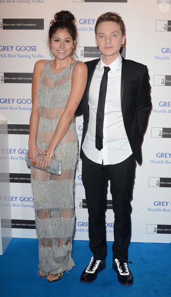 Eliza Doolittle et Conor Maynard Grey Goose Winter Ball organisé en faveur de la Elton John Aids Foundation, à Londres, le 10 novembre 2012.
