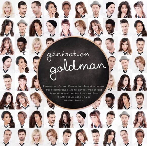 Pochette de la compilation Génération Goldman dans les bacs le 19 novembre 2012.