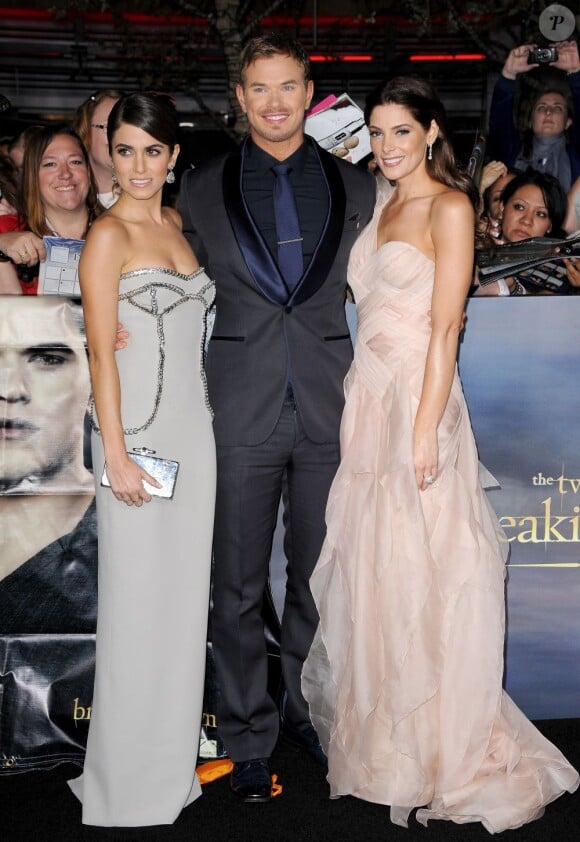 Kellan Lutz, Nikki Reed et Ashley Greene lors de l'avant-première du film Twilight - chapitre 5 : Révélation (2e partie) à Los Angeles le 12 novembre 2012