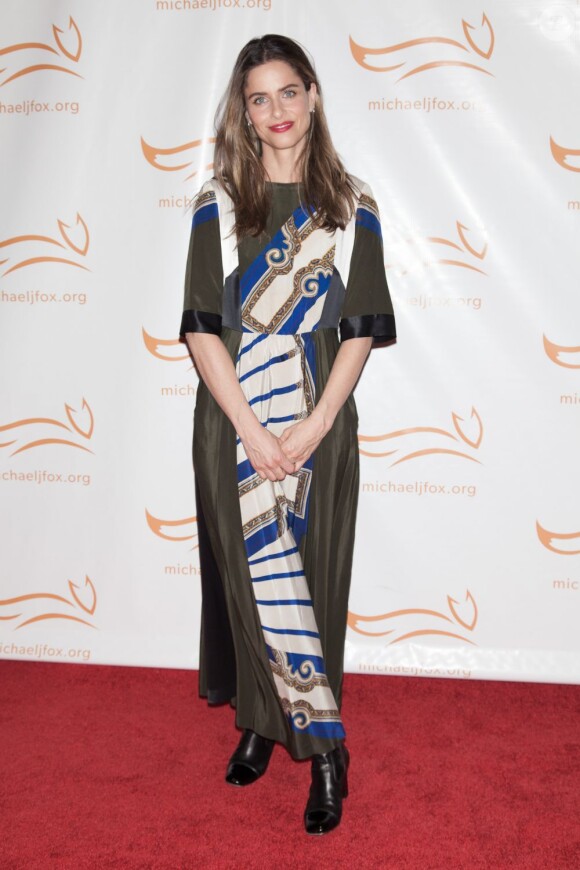 Amanda Peet à la soirée de charité A Funny Thing Happened On The Way To Cure Parkinson au Waldorf Astoria de New York, le 10 novembre 2012.