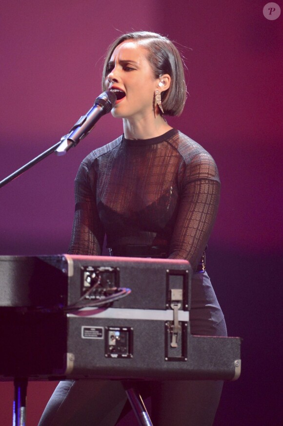 Alicia Keys lors des MTV Europe Music Awards, à Francfort, le 13 novembre 2012.