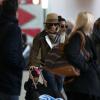 Alicia Keys et son fils Egypt arrivent à l'aéroport de Roissy, à Paris, le 12 novembre 2012.