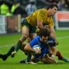 Yoann Huget lors du match entre la France et l'Australie au Stade de France à Saint-Denis le 10 novembre 2012