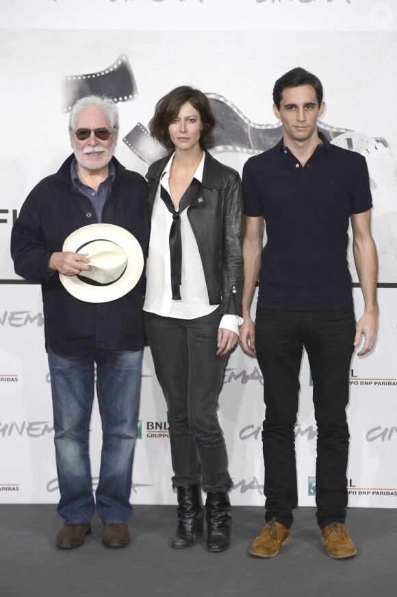 Le réalisateur Carlos Saboga, Anna Mouglalis et Simon Cayatte lors du photocall du film Photo au Festival du film de Rome le 13 novembre 2012