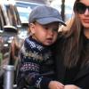 Miranda Kerr dans les rues de New York avec son fils Flynn le 14 novembre 2012