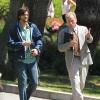 Ashton Kutcher sur le tournage du second biopic dédié à Steve Jobs (et non scénarisé par Sorkin), le 18 juin 2012.