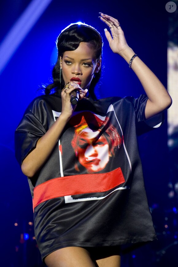 Rihanna a fait le show au Trianon à Paris, le 17 novembre 2012.