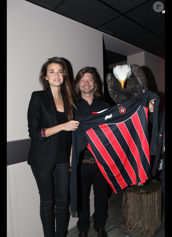 EXCLU - Céline Bosquet lors de la soirée de l'Association des Journalistes Niçois dans le restaurant bar lounge O Cinq à Paris le 19 novembre 2012.