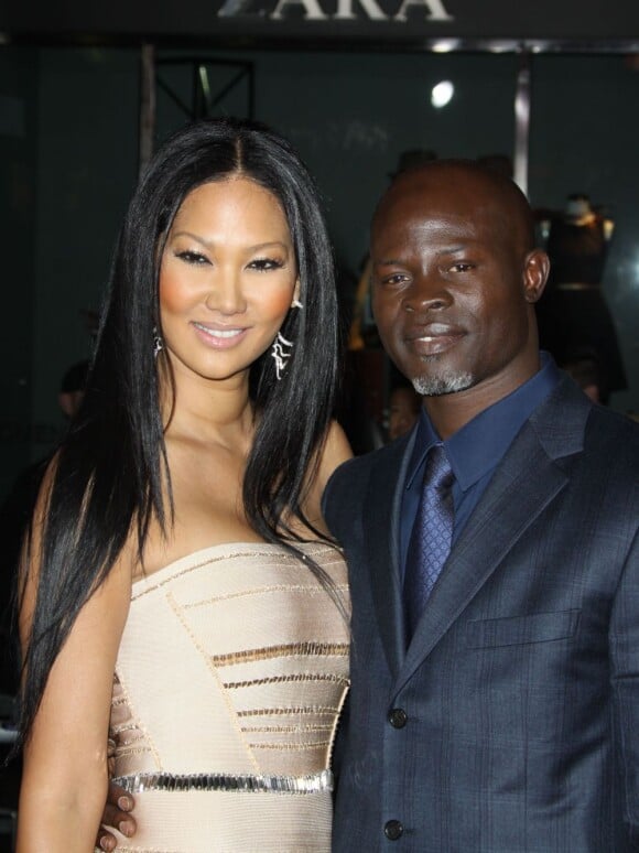 Kimora Lee Simmons et Djimon Hounsou à Los Angeles, le 6 décembre 2010.