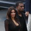 Kim Kardashian et Kanye West arrivent sur le plateau de The X Factor. Le 21 novembre 2012.