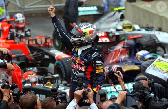 Sebastian Vettel a été sacré champion du monde pour la troisième fois de suite le dimanche 25 novembre 2012 lors du Grand Prix du Brésil à Interlagos  à Sao Paulo