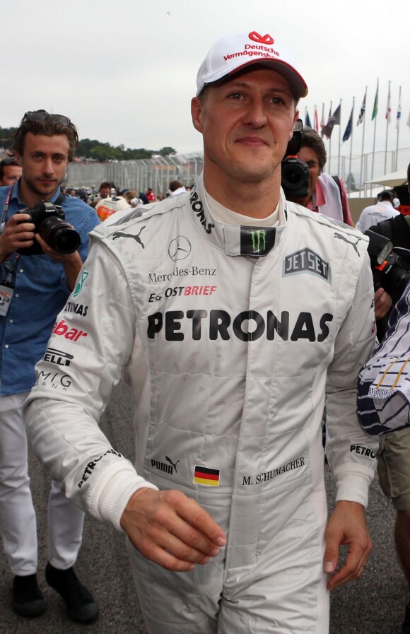 Michael Schumacher a fait ses adieux au monde de la Formule 1 le 25 novembre 2012 lors du Grand Prix du Brésil à Interlagos à Sao Paulo