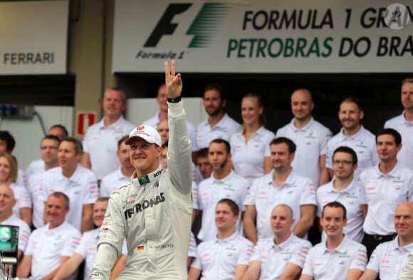 Michael Schumacher a fait ses adieux au monde de la Formule 1 le 25 novembre 2012 lors du Grand Prix du Brésil à Interlagos à Sao Paulo