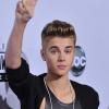 Justin Bieber à la cérémonie des American Music Awards à Los Angeles le 18 novembre 2012.