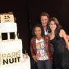 Shirley Souagnon, Vincent Cerruti et Marion Jolles lors de la 18ème édition des Trophées de la Nuit au Lido à Paris le 26 Novembre 2012.