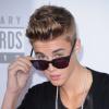 Justin Bieber aux American Music Awards 2012. Los Angeles, le 18 novembre 2012.