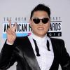 Psy, photographié lors des American Music Awards à Los Angeles, possède la chanson la plus demandée sur le moteur de recheche Bing avec Gangnam Style. Le 18 novembre 2012.