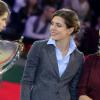 Charlotte Casiraghi au Gucci Masters de Paris le 2 décembre 2012 pour le Grand Prix, remporté par le Néerlandais Mark Houtzager avec Sterrehof's Tamino.