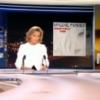 Mylène Farmer invitée sur le plateau du JT de Claire Chazal, le 2 décembre 2012.
