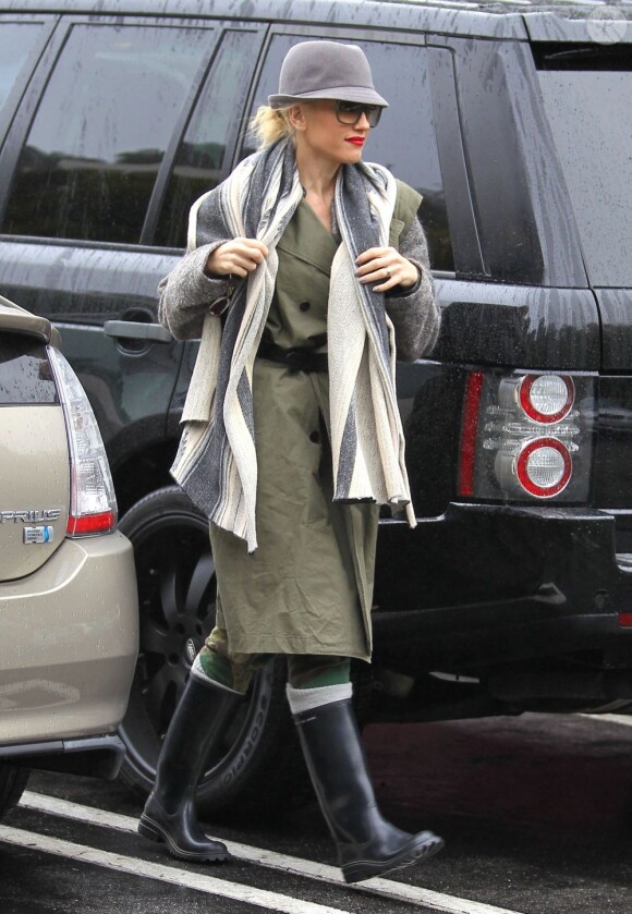 Gwen Stefani tente de se faire discrète à Los Angeles. Le 29 novembre 2012.