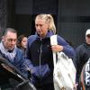 Maria Sharapova en route pour aller taper quelques balles à Milan le 2 décembre 2012
