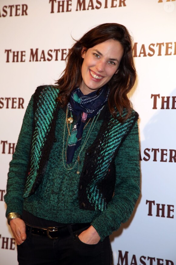 Julie Fournier, invitée à la première du film The Master à l'Arlequin (Paris), le 4 décembre 2012.