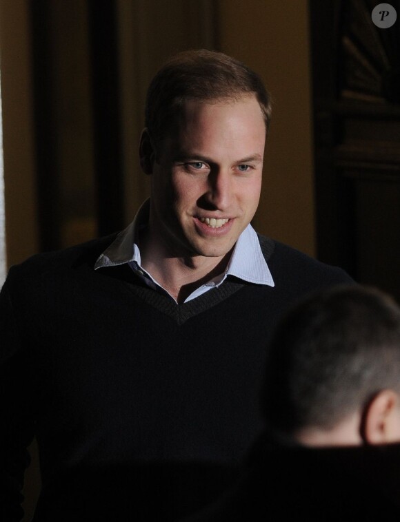 Le prince William a rendu visite à son épouse Kate Middleton, enceinte, à l'hôpital King Edward VII de Londres, le 5 décembre 2012.