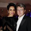 Farida Khelfa et son mari Henri Seydoux assistent au dîner caritatif organisé par Babeth Djian au profit de l'association AEM (les Amis des Enfants dans le Monde) à l'Espace Pierre Cardin. Paris, le 6 décembre 2012.