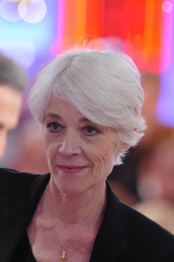 Françoise Hardy à Paris le 30 Octobre 2012 lors de l'enregistrement de Vivement dimanche.