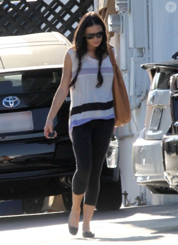 Demi Moore sortant de la gym à West Hollywood le 12 août 2012