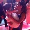 Eva Longoria, toujours proche de Gia,lors du mariage de Mario Lopez et Courtney Mazza à Punta Mita, le 1er décembre 2012 au Mexique.