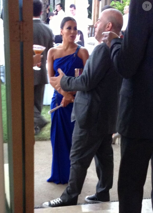 Eva Longoria lors du mariage de Mario Lopez et Courtney Mazza à Punta Mita, le 1er décembre 2012 au Mexique.