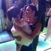 Eva Longoria, inséparable de la petite Gia, lors du mariage de Mario Lopez et Courtney Mazza à Punta Mita, le 1er décembre 2012 au Mexique.