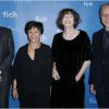 Exclu - Denis Olivennes, Souhayr Belhassen, Jane Birkin et Antoine Bernard au dîner de la Fédération Internationale des Ligues des Droits de l'homme (FIDH) à l'occasion de ses 90 ans, à l'Hôtel de Ville de Paris, le 6 décembre 2012.