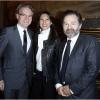 Exclu - Olivier Royant et sa femme, Denis Olivennes au dîner de la Fédération Internationale des Ligues des Droits de l'homme (FIDH) à l'occasion de ses 90 ans, à l'Hôtel de Ville de Paris, le 6 décembre 2012.