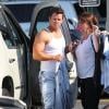 Mark Wahlberg sur le tournage du film Pain And Gain à Miami le 30 mai 2012