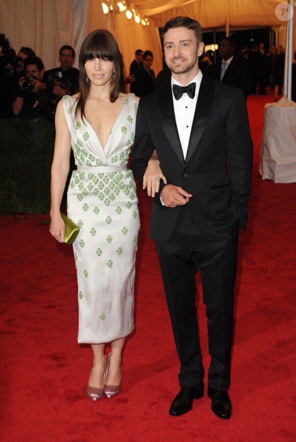 Justin Timberlake et Jessica Biel le 5 juillet 2012 à New York.