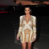 Kim Kardashian à Cannes dans une robe Balmain déjà vue sur Alessandra Ambrosio et Katy Perry.... La star de télé réalité est-elle en panne d'inspiration ?