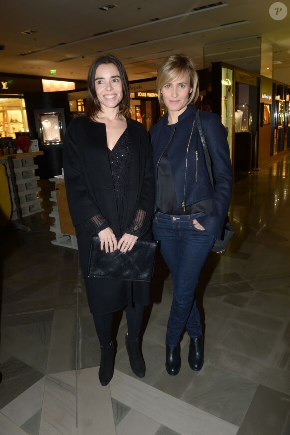 Elodie Bouchez et Judith Godrèche lors de la soirée des 100 ans de la coupole des Galeries Lafayette le 12 décembre 2012