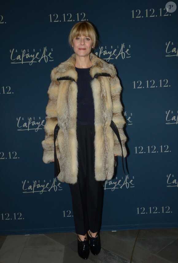 Marina Foïs lors de la soirée des 100 ans de la coupole des Galeries Lafayette le 12 décembre 2012