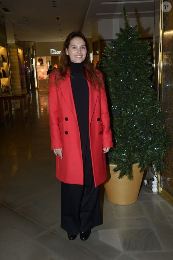 Virginie Ledoyen lors de la soirée des 100 ans de la coupole des Galeries Lafayette le 12 décembre 2012