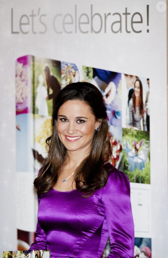 Pippa Middleton à Harleem aux Pays-Bas, le 11 décembre 2012, pour la promotion de son ouvrage Celebrate.